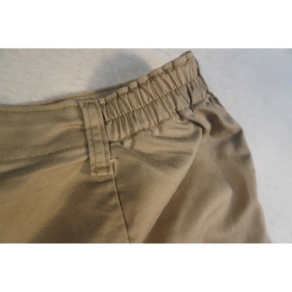 Lee Men's Khaki Pleated Chino Pants Size 42 X 28 Beige Classic Fit Casual